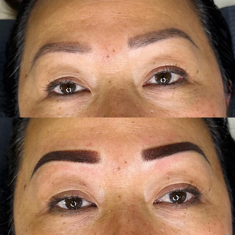 Powder Brows Before & After Image
